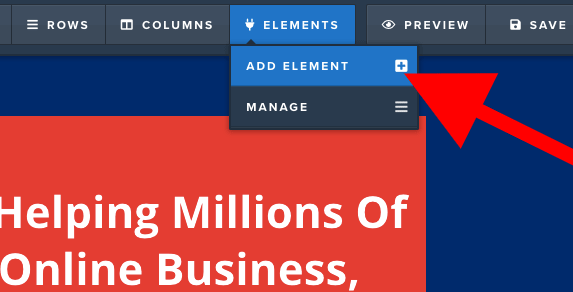 ADD ELEMENT clickfunnels tutorial