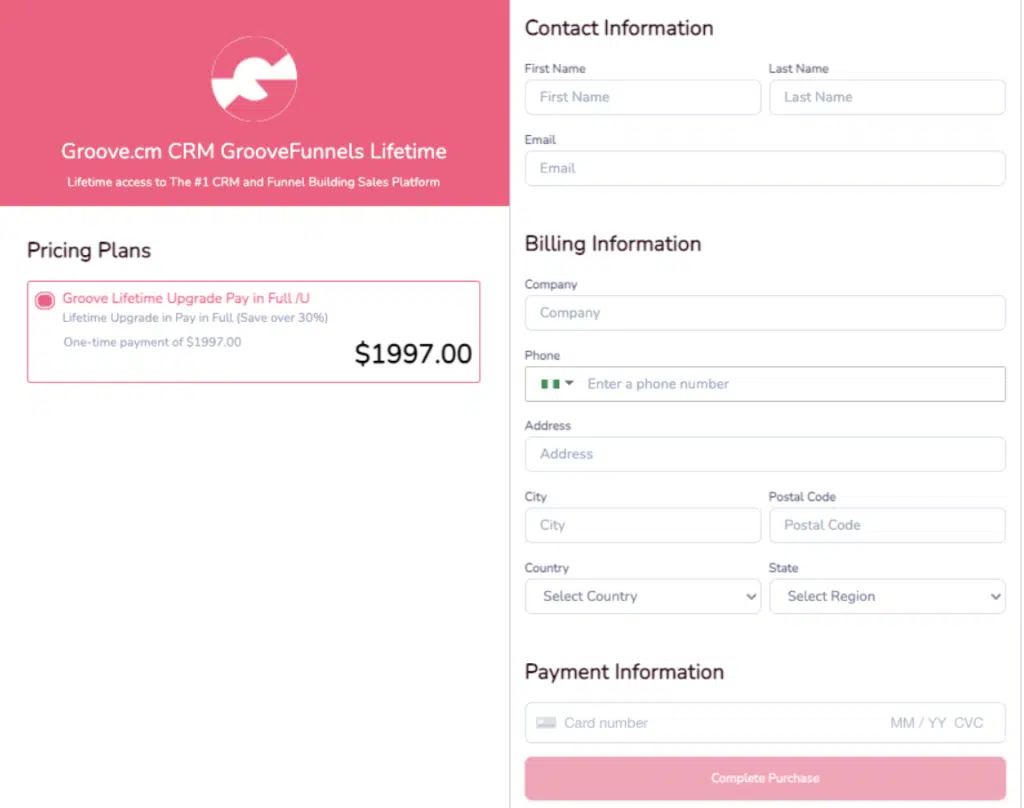 groove cm pricing groovefunnels pricing $1997